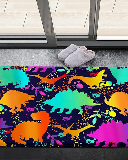Cute Dinosaur Rug Dinosaur Area Rugs Cartoon Animal Patterns Carpets Dinosaur Bedroom Decor for Boys Kids Area Rug Dinosaur Rugs for Boys Bedroom Dinosaur Play Rug for Boys Bedroom,2'×3' - LeafyLoom