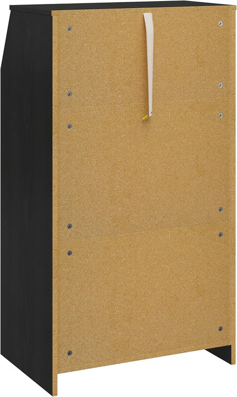 Ameriwood Home The Loft 3 Drawer Dresser, Black Oak - LeafyLoom