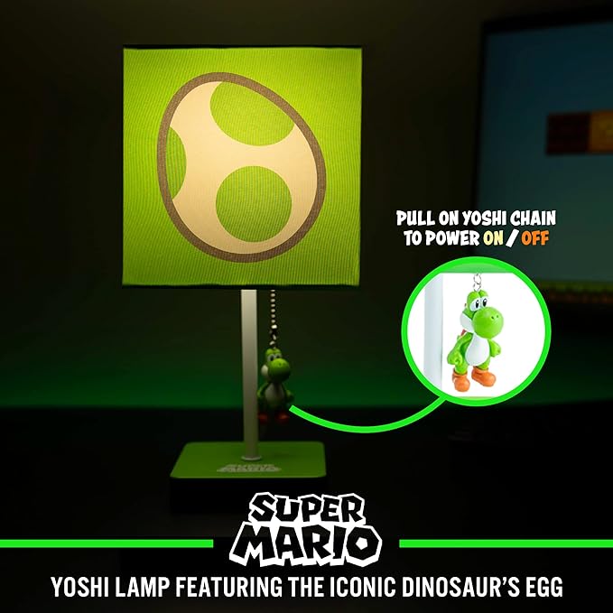 Paladone Super Mario Yoshi Lamp Officially Licensed Nintendo Room Decor Night Light - LeafyLoom
