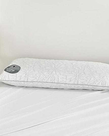 Bedgear Storm King Performance Pillow - Size 0.0 - Cooling Bed Pillow for Hot Sleepers - Medium Pillow for All Sleep Positions, Hypoallergenic, Washable & Removable Cover - 20" W x 36" L x 4.75" - LeafyLoom