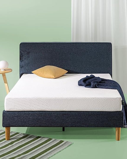 ZINUS Cooling Essential Foam Bed Mattress Conventional, Queen, White - LeafyLoom