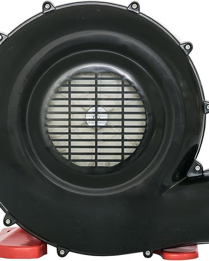 XPOWER BR-15 ¼ HP Indoor/Outdoor Inflatable Blower Fan for Holiday/Yard Decorations, Bounce Houses, Movie Screens,Black/Red - LeafyLoom