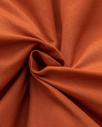 Terracotta Queen Comforter Solid Color 3PCS Boho Bed Comforter Set Queen Size Soft Lightweight Down Alternative Microfiber Comforter for All Season (1 Comforter, 2 Pillowcases) - LeafyLoom