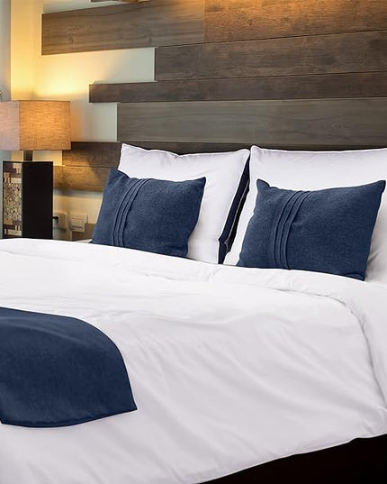 Utopia Bedding Bed Pillows for Sleeping King Size (Navy), Set of 6, Cooling Hotel Quality, Gusseted Pillow for Back, Stomach or Side Sleepers - LeafyLoom