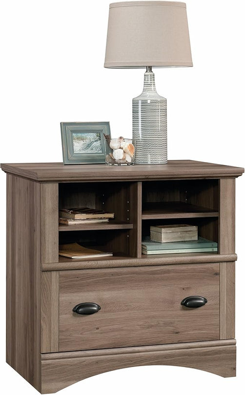 Sauder Harbor View Lateral File, Salt Oak finish - LeafyLoom