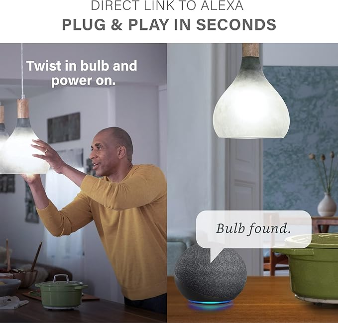 Sengled Alexa Light Bulb, S1 Auto Pairing with Alexa Devices, Smart Light Bulbs That Work with Alexa, Bluetooth Mesh Smart Home Lighting, Daylight 5000K, E26 60W Equivalent, 800LM, 3-Pack Sengled
