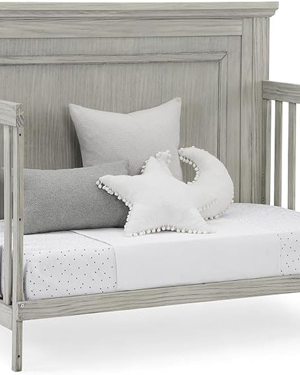 Delta Children Simmons Kids SlumberTime Paloma 4-in-1 Convertible Baby Crib - Greenguard Gold Certified, Rustic Mist - LeafyLoom