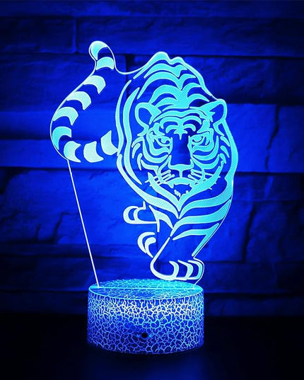 Tiger Gifts Tiger Shape Lamp 16 Colors Desk Table Night Light for Kids Party Supplies Birthday Valentine's Day Christmas Lover Friends - LeafyLoom