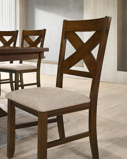 NicBex Haerin-SD-00152-LWJ Dining Chairs, 18.5"x17"x39.5", Deep Brown - LeafyLoom