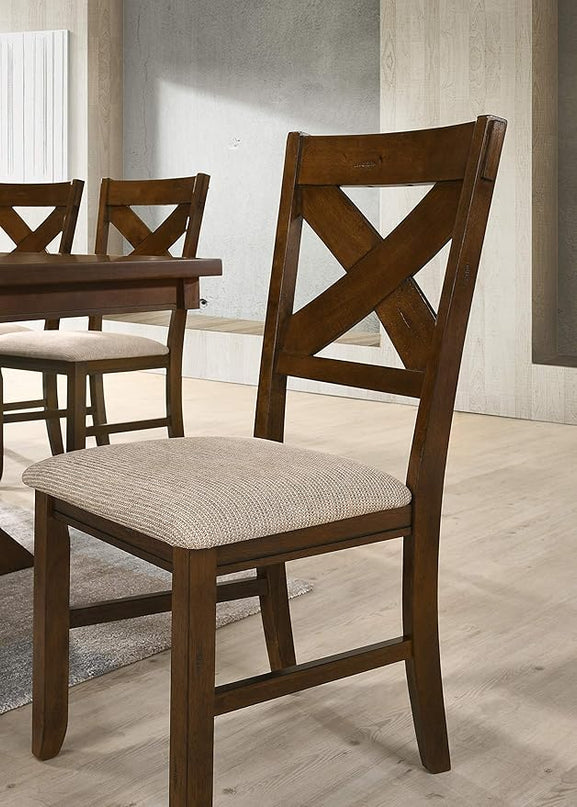 NicBex Haerin-SD-00152-LWJ Dining Chairs, 18.5"x17"x39.5", Deep Brown - LeafyLoom