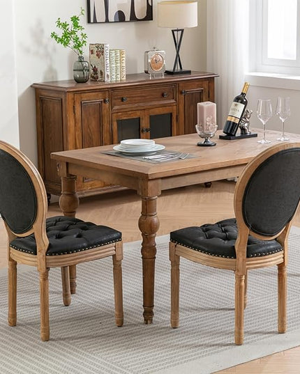 NicBex Haerin-SD-00121-LWJ Dining Chairs, 23"x19.1"x37.2", Black - LeafyLoom