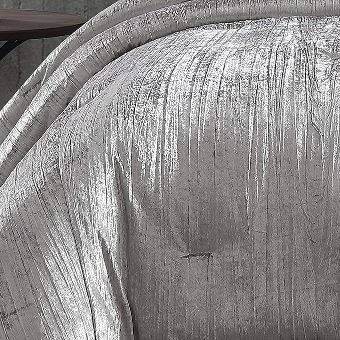 Riverbrook Home Turin Comforter Set, King, Silver, 7 Piece Set - LeafyLoom
