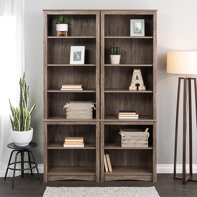 Prepac Prepac Home Office Tall 6-Shelf Bookcase - LeafyLoom