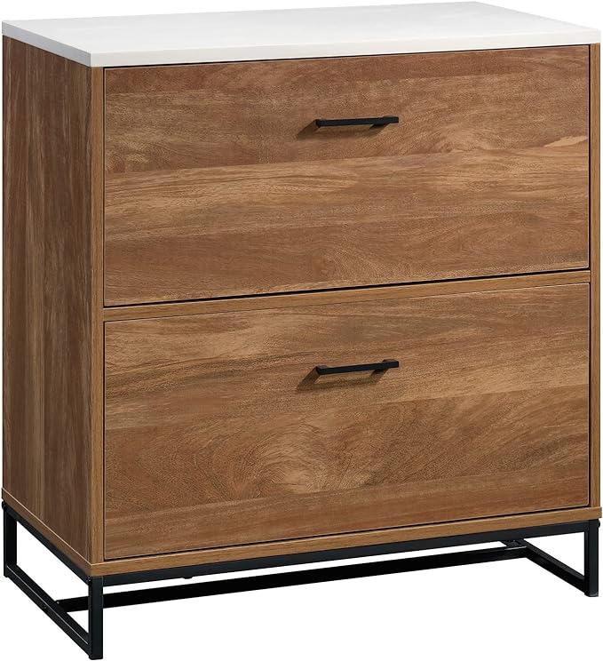 Sauder Tremont Row Lateral File, L: 15.71" x W: 27.95" x H: 29.53", Sindoori Mango - LeafyLoom