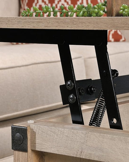 Sauder Carson Forge Lift Top Coffee Table, Lintel Oak finish - LeafyLoom