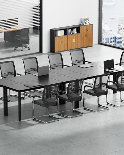 Need Large Computer Desk 70.8 x 23.6 inches Conference Table Large Office Desk Writing Table Workstation for Home Office,Black 10FJGSAC3-180BK-60-ND - LeafyLoom