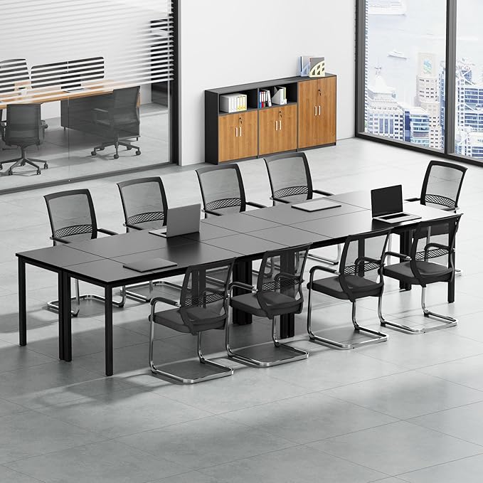 Need Large Computer Desk 70.8 x 23.6 inches Conference Table Large Office Desk Writing Table Workstation for Home Office,Black 10FJGSAC3-180BK-60-ND - LeafyLoom