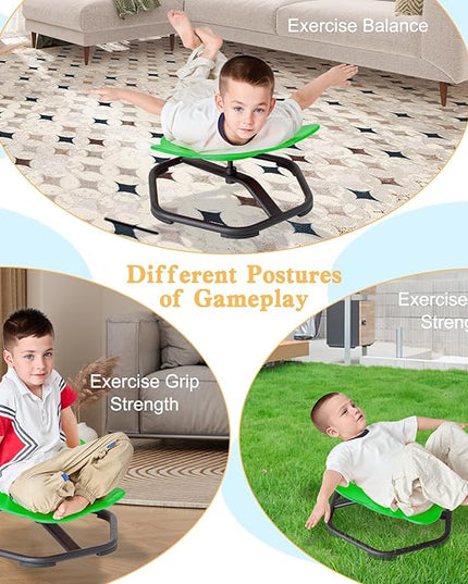 Spinning Chair for Autistic Kids Sit and Spin Chair for Kids Swivel Sensory Chair Elephant Spinning Seat Autism Sensory Chair Items for Sensory Room Training Balance Body Coordination - LeafyLoom