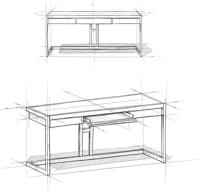 SIMPLIHOME Erina SOLID ACACIA WOOD Modern Industrial 72 Inch Wide Large Desk in Distressed Charcoal Brown, For the Office Desk, Writing Table, Workstation and Study Table - LeafyLoom