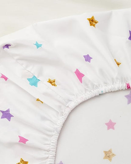 Full Size Comforter Set for Girls, 5-Piece Bed in a Bag, 3D Colorful Unicorn Bedding Comforter Sheet Set, Ultra Soft and Fluffy, Pink & Rainbow Color - LeafyLoom