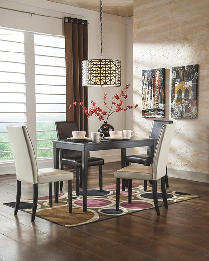 Signature Design by Ashley Kimonte Parsons 19" Dining Room Chair, Set of 2, Ivory - LeafyLoom