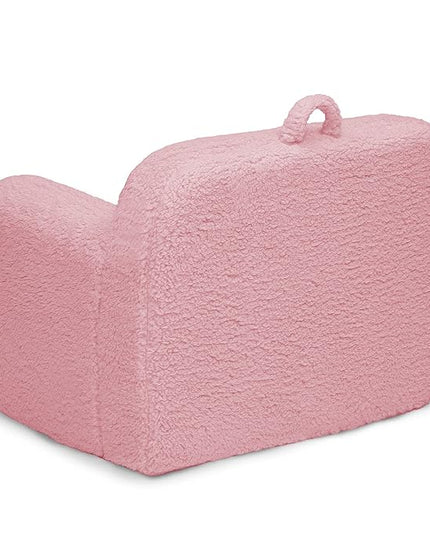 Delta Children Cozee Sherpa Chair, Pink - LeafyLoom