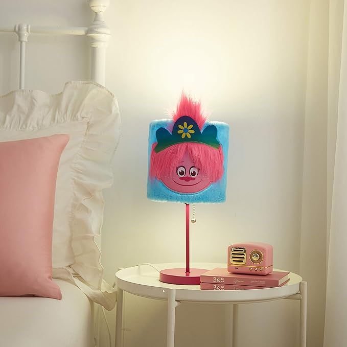 Idea Nuova Trolls Plush Shade Table Lamp - LeafyLoom