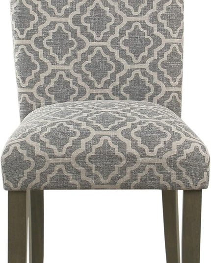 HomePop Parsons Classic Upholstered Accent Dining Chair, Pack of 2, Grey - LeafyLoom