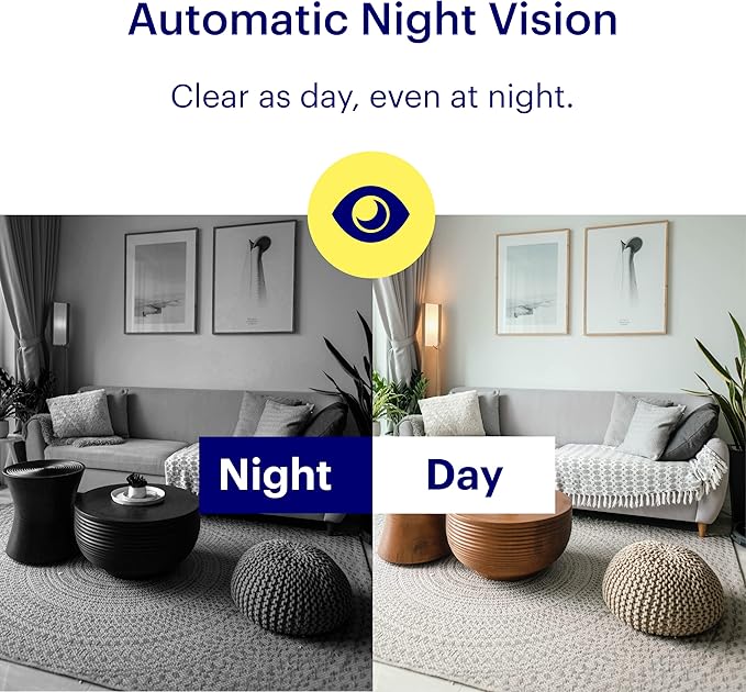 Canary View Indoor Home Security Camera 1080p HD WiFi IP | 24/7 Watch Live Video, Motion Alerts, Two-Way Talk, Night Vision, 10x Zoom, Private Mode, Works with Alexa, Google Assistant and More Canary