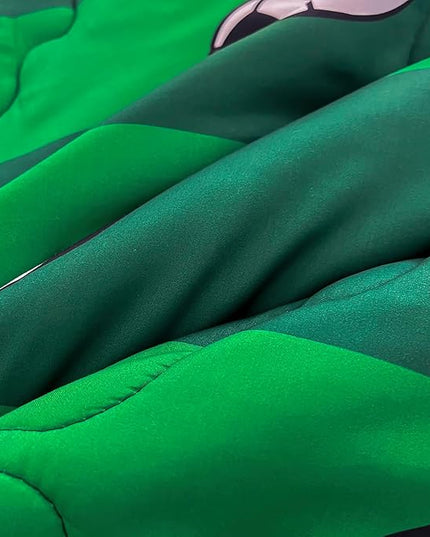 7 Piece Boys Soccer Comforter Set Queen Size Bed in A Bag 3D Football Playground Sports Bedding Set for Kids Microfiber Comforter All Season Green - LeafyLoom