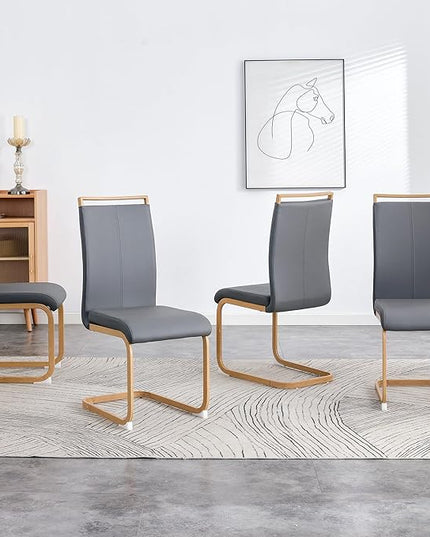 NicBex Haerin-SD-00303-LWJ Dining Chairs, 16.5"x21.2"x39.3", Gray - LeafyLoom