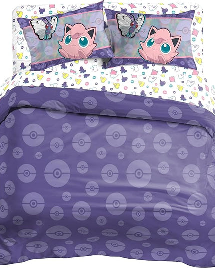 Northwest Pokemon Bed in a Bag Set, Full, Friendly Battle - LeafyLoom