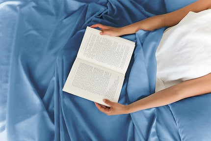 Twin Size 3 Piece Sheet Set - Comfy Breathable & Cooling Sheets - Hotel Luxury Bed Sheets for Women & Men - Deep Pockets, Easy-Fit, Soft & Wrinkle Free Sheets - Denim Blue Oeko-Tex Bed Sheet Set - LeafyLoom