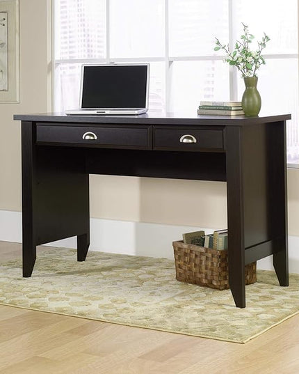 Sauder Shoal Creek Computer Desk, Jamocha Wood finish - LeafyLoom