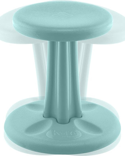 Kore Kids Wobble Chair - Flexible Seating Stool for Classroom & Elementary School, ADD/ADHD - Made in The USA - Age 6-7, Grade 1-2, Teal (14in) - LeafyLoom