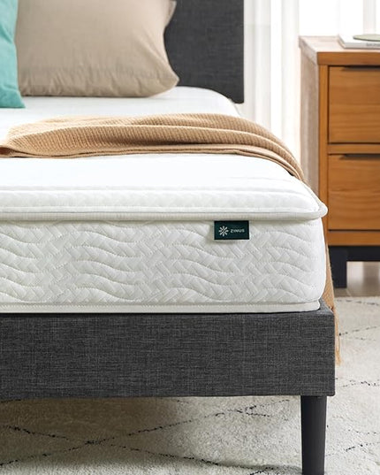 ZINUS 6 Inch Foam and Spring RV Mattress, [New Version], Short Queen for RVs, Campers & Trailers, Smaller, More Convenient WonderBox Packaging, Mattress-in-a-Box - LeafyLoom