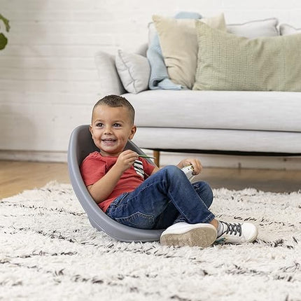 ECR4Kids Leaf Floor Seat, Rocker Chair, Pink/Grey, 6-Piece - LeafyLoom