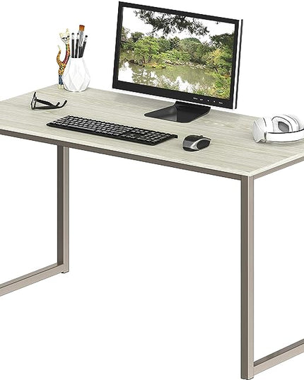 SHW Home Office 40-Inch Computer Desk, Maple - LeafyLoom