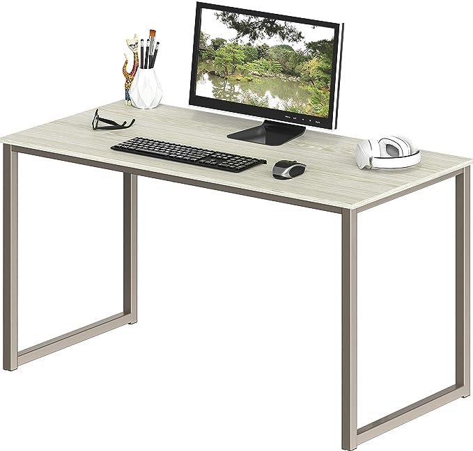 SHW Home Office 40-Inch Computer Desk, Maple - LeafyLoom