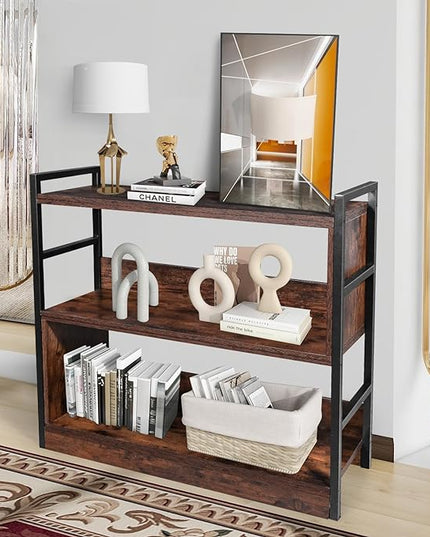 Deformable TV Stand, Entertainment Center with Storage, Open Shelves Modern Television Stands for 55 Inch TV, Wood TV Console Entryway Table Media Console Cabinet for Bedroom Living Room - LeafyLoom