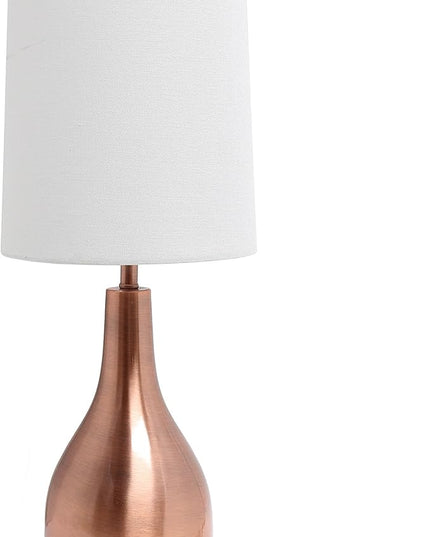Simple Designs LT3303-RGD Tear Drop Table Lamp, Rose Gold - LeafyLoom