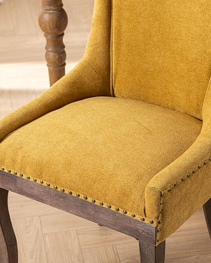 NicBex Haerin-SD-00088-LWJ Dining Chairs, 22.8"x20.8"x35.4", Golden - LeafyLoom
