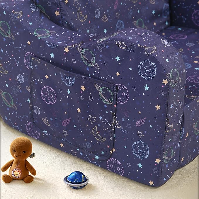 Ulax furniture Toddler Chair, Kids Armchair, Kids Ultra-Soft Snuggle Foam Filled Chair for Boys and Girls - LeafyLoom