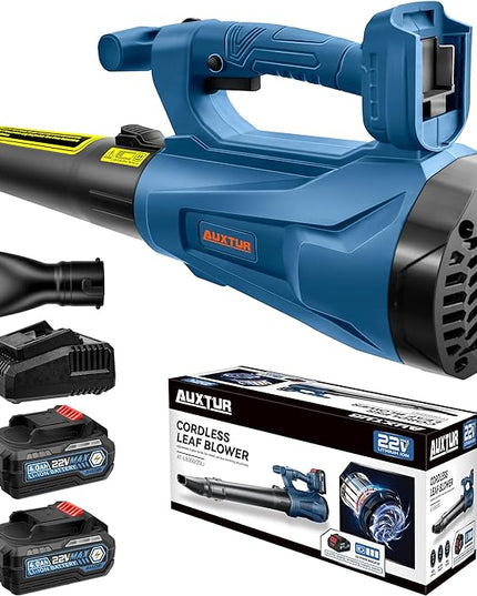 Cordless Leaf Blower with Battery and Charger,22V Lightweight and Efficient Battery Powered Blower,350CFM,120MPH Portable and Compact Yard Blower,Rechargeable Motor Versatile Electric Blower - LeafyLoom