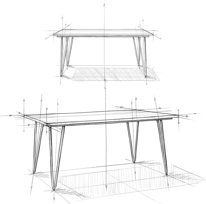 SIMPLIHOME Hunter SOLID MANGO WOOD and Metal 66 Inch Rectangle Industrial Dining Table in Natural, For the Dining Room - LeafyLoom