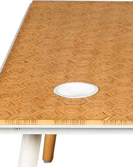 NicBex Coffee Table Wooden Coffee Table with Storage Rectangle Center Tables with Strong Legs Dining Table for Living Room, Dining Room, Office, and Bedroom,31" W, Brown+White - LeafyLoom