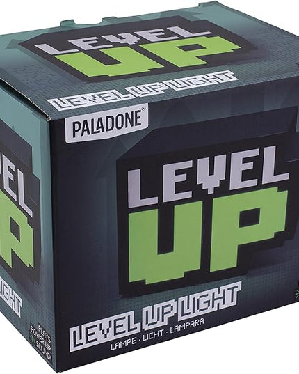 Paladone Level Up Light with Sound Retro Game Room Decor - Great Gift for Gamers, Teens, Fathers, Man Caves - Battery Operated - LeafyLoom