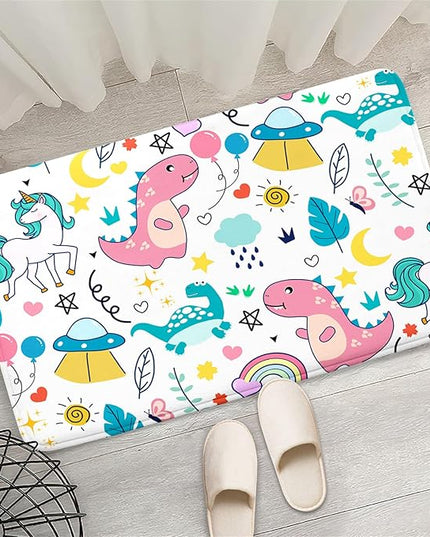 Dinosaur Rugs for Boys Bedroom - Dinosaur Room Decor for Boys Kids Area Rug Dinosaur Rug Boys Rugs for Bedroom Dinosaur Carpet Rugs Kids Play Rugs Cute Cartoon Dinosaur Decor,2'×3' - LeafyLoom