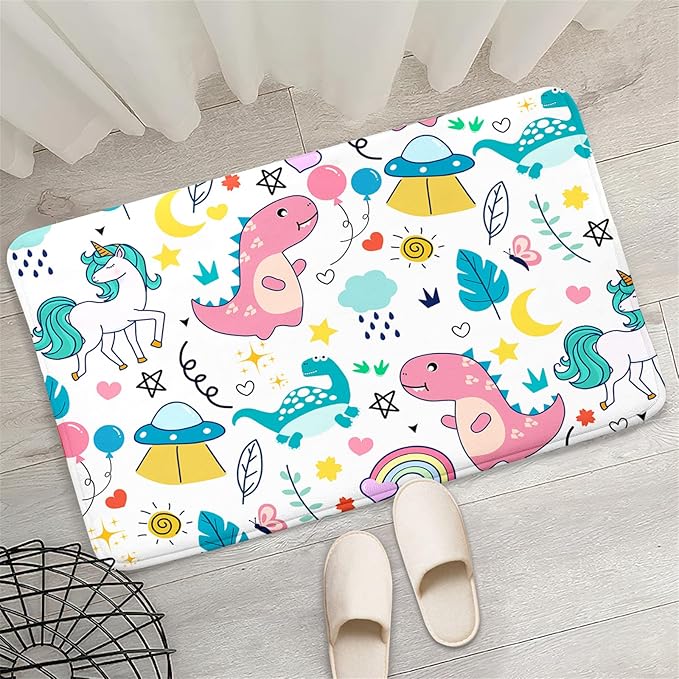 Dinosaur Rugs for Boys Bedroom - Dinosaur Room Decor for Boys Kids Area Rug Dinosaur Rug Boys Rugs for Bedroom Dinosaur Carpet Rugs Kids Play Rugs Cute Cartoon Dinosaur Decor,2'×3' - LeafyLoom