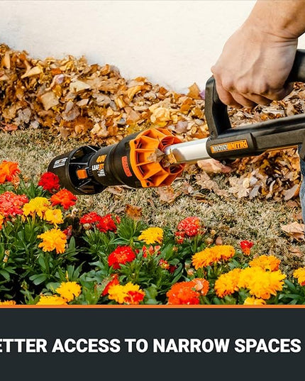 WORX Nitro 40V LEAFJET WG585 Leaf Blower Cordless with Battery & Charger, PowerShare, Blowers for Lawn Care Up to 165 MPH 620 CFM, Lightweight with High-Power Turbine Fan and Brushless Motor - LeafyLoom